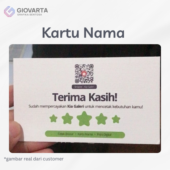 Kartu Nama Texture Linen
